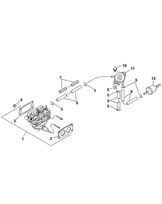 Kohler Cv750-0028 Fuel System Diagram and Parts List for M60-KH 53AH8CT6050-30HP-OHV Cub Cadet Lawn Tractor